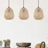 Image de EGLO Suspension Dembleby à 3 lampes, naturel