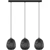 Image de EGLO Suspension Dembleby à 3 lampes, noire