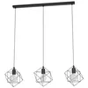 Image de Eglo Suspension Straiton, lampe suspendue vintage 3 flammes, style