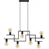 Image de EGLO Suspension Fembard en acier, à sept lampes