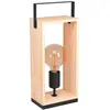 Image de EGLO Lampe à poser Famborough à cadre en bois clair