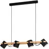 Image de EGLO Suspension Hornwood, quatre lampes, inclinable