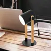 Image de EGLO Lampe à poser Hornwood, hauteur 42 cm, noir/brun, acier