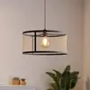 Image de EGLO Suspension Dellow, Ø 45 cm, noir/laiton, acier
