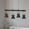 Image de EGLO Suspension Shirebrook, à quatre lampes, noire