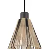 Image de EGLO Suspension Adwickle, 3 abat-jour en fil naturel