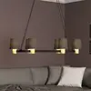Image de EGLO Lustre Edale, 6 abat-jour tissu cappuccino, ovale