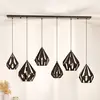 Image de EGLO Suspension Carlton 1, à 6 lampes, noire/cuivrée