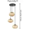 Image de EGLO Amsfield 1 Suspension, à trois lampes, ronde