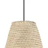 Image de EGLO Suspension Aycliffe abat-jour rotin, Ø 30 cm