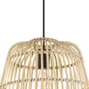 Image de EGLO Suspension Glyneath abat-jour bambou, Ø 37,5 cm