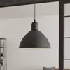 Image de EGLO Suspension vintage Priddy, à 1 lampe, noire