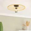 Image de EGLO Leominster plafonnier abat-jour rond en bois