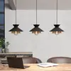Image de EGLO Suspension Grizedale à 3 lampes, noire/laiton