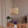 Image de EGLO Suspension Butterburn, Ø 36 cm, beige/vert, tissu
