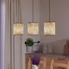 Image de EGLO Suspension Butterburn, longueur 86 cm, beige/vert, à 3 lampes..,