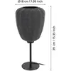 Image de EGLO Lampe de table Barlaston, hauteur 39 cm, noir/gris, métal/tissu