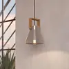 Image de EGLO Suspension Cawton, Ø 16 cm, acier/brun, acier/bois