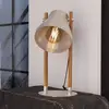 Image de EGLO Lampe de table Cawton, hauteur 38 cm, acier/brun, acier/bois