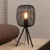 Image de EGLO Lampe à poser Rinroe, hauteur 44 cm, noir, acier