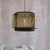 Image de EGLO Suspension Sandbach en noir et laiton