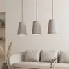 Image de EGLO Suspension Alsager avec trois abat-jour feutre