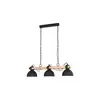 Image de Lustre Métal et bois 110x90 cm LUBENHAM coloris noir