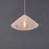 Image de EGLO Suspension Dolwen, blanche, Ø 42,5 cm, tissu