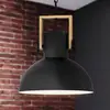 Image de EGLO Suspension Lubenham avec abat-jour en métal