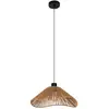 Image de EGLO Suspension Lavister, Ø 39 cm, noir/naturel, papier