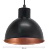 Image de EGLO Suspension noire Andrin - cuivre à l’intérieur