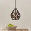 Image de EGLO Suspension Carlton noire-cuivrée Ø 31 cm