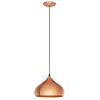 Image de Eglo Suspension Hapton, lampe suspendue style industriel vintage en métal cuivre, lampe de salle à manger, suspension salon avec douille E27, Ø 29 cm