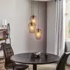Image de EGLO Suspension Newtown, noir, à 3 lampes, rond