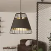Image de EGLO Suspension Austell, Ø 43 cm, noir/or, métal, tissu