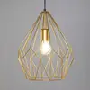 Image de EGLO Suspension Carlton abat-jour cage, dorée Ø 31 cm