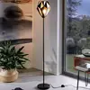 Image de EGLO Lampadaire Carlton en acier, noir/cuivré