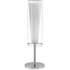 Image de Eglo Lampe de chevet Pinto, lampe de table à poser en acier chromé, verre