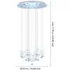 Image de Suspension LED EGLO Stars of Light Pianopoli chrome 50x113 cm