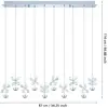 Image de EGLO Stars of Light Suspension LED Pianopoli, chrome, longueur 87 cm
