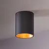 Image de EGLO Plafonnier LED Polasso rond, noir/doré