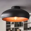 Image de EGLO Plafonnier Mogano en métal, Ø40 cm, noir