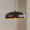 Image de EGLO Suspension Mogano avec abat-jour métallique, noir