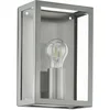 Image de Eglo Applique murale extérieure Alamonte, éclairage mural d'extérieur en acier inox aspect argenté et verre transparent, douille E27, IP44