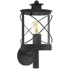 Image de EGLO Applique murale extérieure Hilburn, lampe murale 1 flamme, en acier