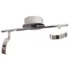 Image de Réglette spot LED intégrée Salto IP20 13W 1280lm blanc chaud L.36 x l.12 x H.18cm Eglo chrome