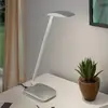 Image de EGLO Lampe de bureau LED argentée Cajero à variateur