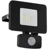 Image de EGLO Spot d'extérieur LED Faedo 3 capteur, noir, 10 W