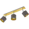 Image de EGLO Plafonnier Valbiano cappuccino/doré 3 lampes