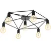 Image de Eglo Plafonnier Staiti, lampe de plafond 7 flammes, design minimaliste